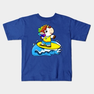 Surfing Corn Kids T-Shirt